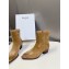 CELINE yellow suede ankle boots heel 4.5 2024