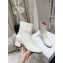 CELINE LES BOTTES TRIOMPHE ZIPPED BOOT in PATENT CALFSKIN white 2024
