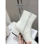 CELINE LES BOTTES TRIOMPHE ZIPPED BOOT in PATENT CALFSKIN white 2024