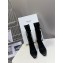 CELINE Black suede fringed boots heel4.5cm 2024