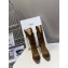 CELINE brown suede fringed boots heel4.5cm 2024
