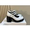 CELINE White patent leather Mary Jane single shoes 2024