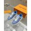 louis vuitton Beverly Hills Monogram Low Top Sneakers blue 2024 