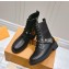 LOUIS VUITTON Citizen paint finish leather flat boots 2024