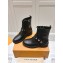 LOUIS VUITTON Citizen paint finish leather flat boots 2024