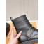 LOUIS VUITTON Citizen paint finish leather flat boots 2024