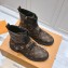 LOUIS VUITTON Citizen paint finish leather flat boots 02 2024