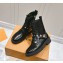 LOUIS VUITTON Citizen paint finish leather flat boots 01 2024