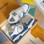 Louis Vuitton LV Trainers women's/men's  sneakers White/denim blue 2024