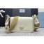 Prada Saffiano leather shoulder bag Clay white 1BD372 2024