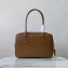 Prada brown Saffiano Lux Leather Bowler Bag 1BA328 2024