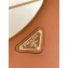 Prada Arqué leather hobo bag brown 1BC199 2024