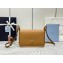 Prada Saffiano leather shoulder bag brown 1BD372 2024