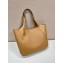 Prada Large leather tote bag brown 1BG512 2024