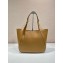 Prada Large leather tote bag brown 1BG512 2024