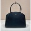 Prada Large leather tote bag black 1BG510 2024
