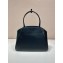 Prada Large leather tote bag black 1BG510 2024