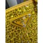 Prada diamond encrusted tote bag yellow 1BA331 2024