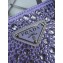 Prada diamond encrusted tote bag purple 1BA331 2024