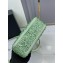 Prada diamond encrusted tote bag green 1BA331 2024