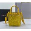 Prada diamond encrusted tote bag yellow 1BA331 2024