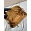 Prada leather Mini shoulder bag brown 1BH221 2024