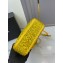 Prada diamond encrusted tote bag yellow 1BA331 2024