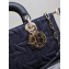 Dior Medium Lady D-Joy  Bag Blue Graphic Cannage Denim 2024