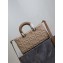 Dior Sac Lady D-Joy Medium Raphia Graphic Cannage beige 2024