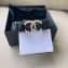 Chanel Width 3cm Crystal Ruched Belt black 2024