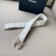 Chanel Width 3cm Crystal Ruched Belt white 2024