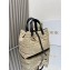 Dior Sac Dior Toujours Medium Cuir de veau Macrocannage couleur corde et noir 2024