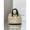 Dior Sac Dior Toujours Medium Cuir de veau Macrocannage couleur corde et noir 2024