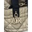 Dior Sac Dior Toujours small Cuir de veau Macrocannage couleur corde et noir 2024