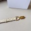 Celine Women Small Block Triomphe Belt in Taurillon Leather-Beige 2024