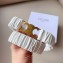 Celine TRIOMPHE SCRUNCHY Belt white 2024
