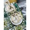 Dior Sac Lady Dior Mini Cuir de veau à broderie Cannage Flower vert multicolore M0505 2024