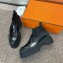 Hermes Loafer With Socks black For Women heel 4.5cm 2024