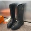 HERMES Mosaique Mosaic Knee-high Boots Women's Black heel 4.5cm 2024 