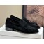 THE ROW NEW SOFT SUEDE LOAFERS black 2024
