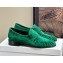 THE ROW NEW SOFT SUEDE LOAFERS green 2024