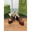 gucci Women's Horsebit platform loafer slingback brown heel 14cm 02 2024
