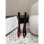 BY FAR women's boots burgundy leather heel 4.5cm 2024