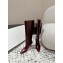 BY FAR women's boots burgundy leather heel 4.5cm 2024