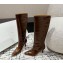 BY FAR women's boots brown leather heel 4.5cm 2024