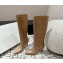 BY FAR women's boots beige leather heel 4.5cm 2024
