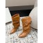 Isabel Marant women's boot brown leather  heel 5.5cm 2024