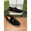 gucci Men's loafer with Horsebit black suede 2024