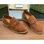 gucci Men's loafer with Horsebit brown suede 2024