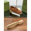 gucci Men's loafer with Horsebit brown suede 2024